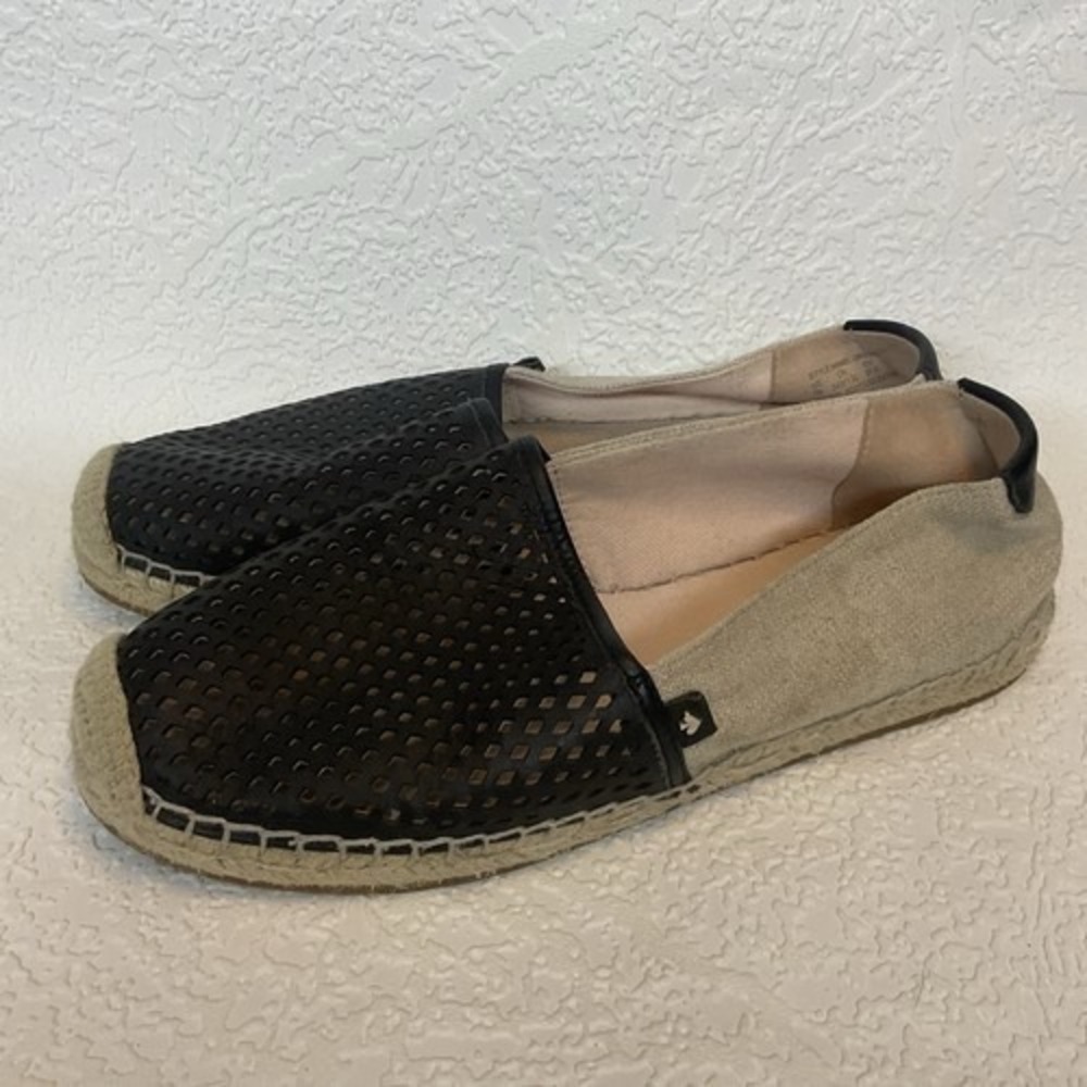 Kate Spade Greer Perforated Parchment Slip On Espadrilles Flats Women 7B Vietnam